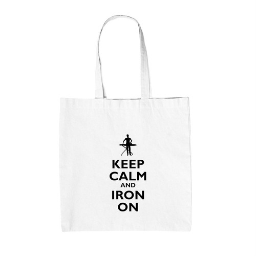 Keep calm and iron canvas - calm, on
